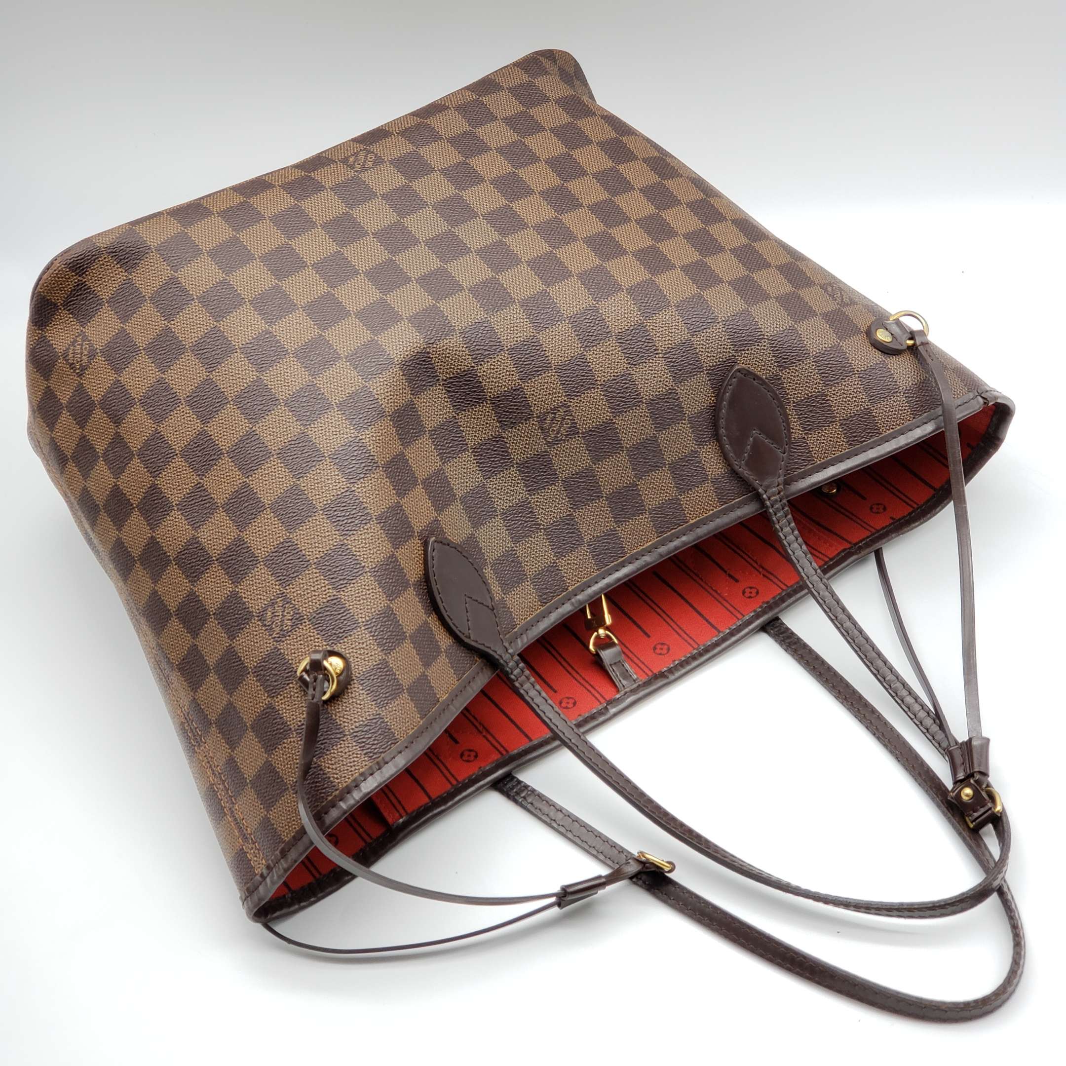 Louis Vuitton Neverfull MM Browns Damier Tote Bag