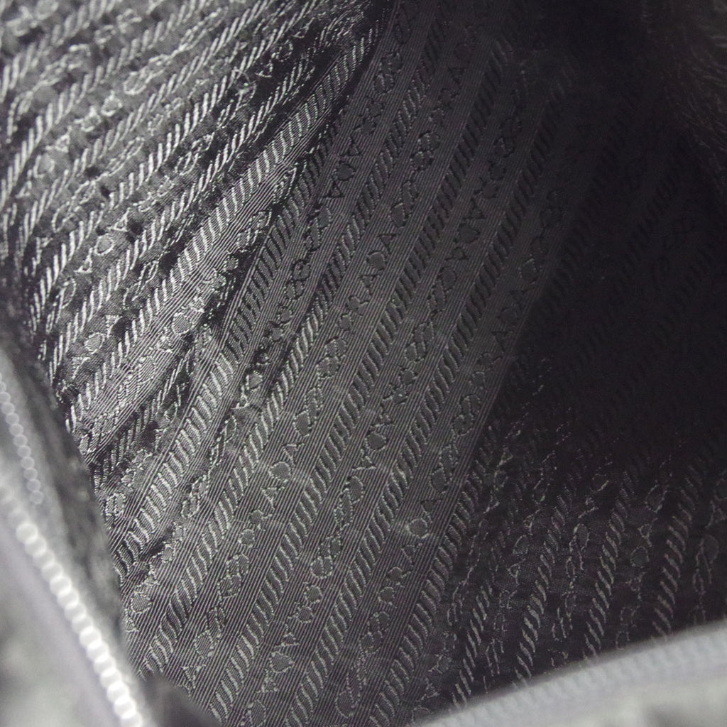 PRADA * Chain Shoulder Tote Bag Black