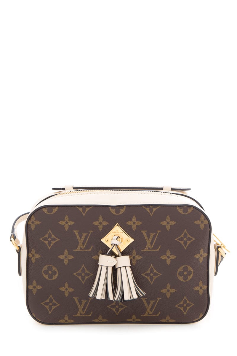 Louis Vuitton Saintonge Cream & Brown Monogram Handbag