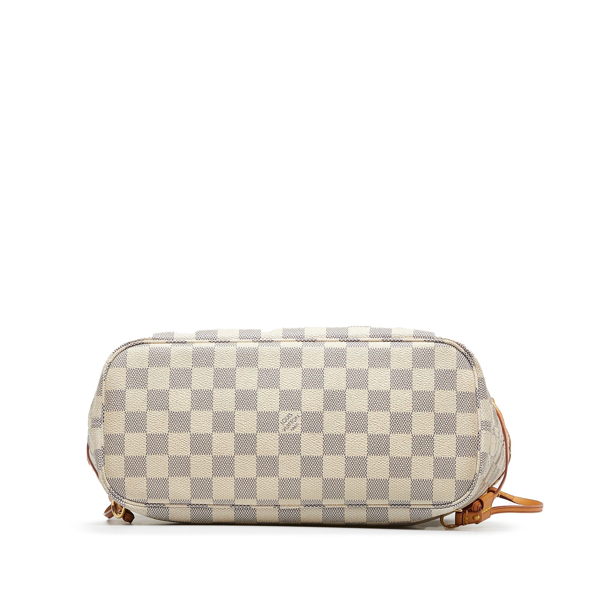 White Louis Vuitton Damier Azur Neverfull PM Tote Bag