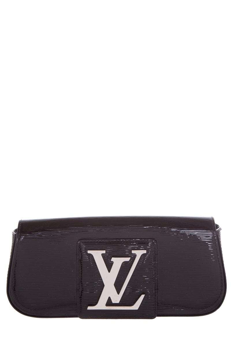Louis Vuitton Sobe Black Patent Epi Leather Clutch