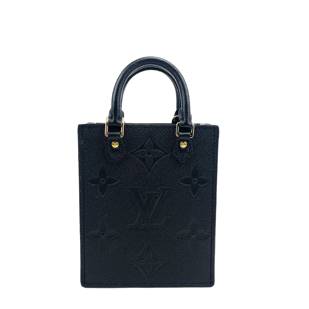 LOUIS VUITTON Petit Sac Plat Empreinte Black