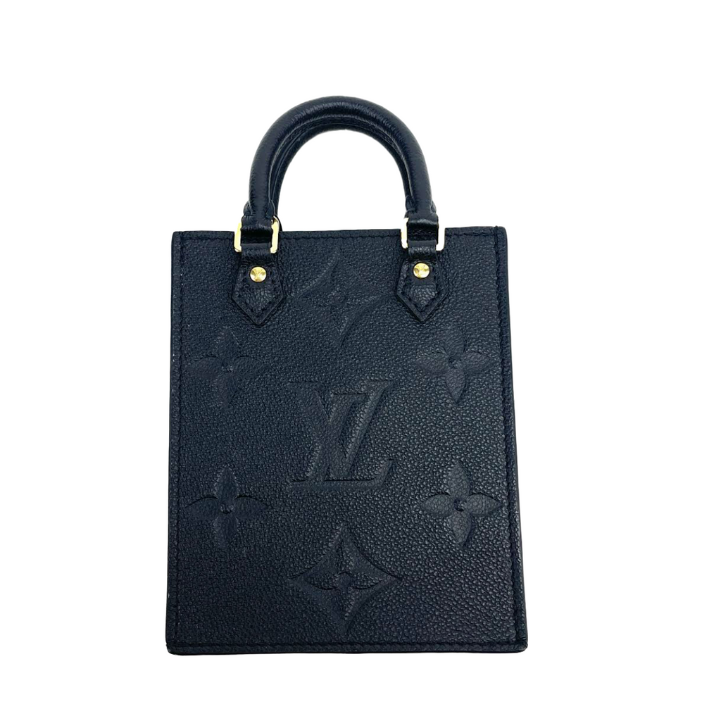 LOUIS VUITTON Petit Sac Plat Empreinte Black