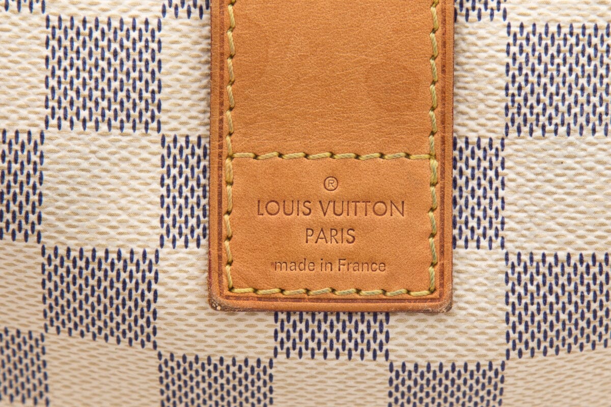 Louis Vuitton White Damier Azur Salina Handbag