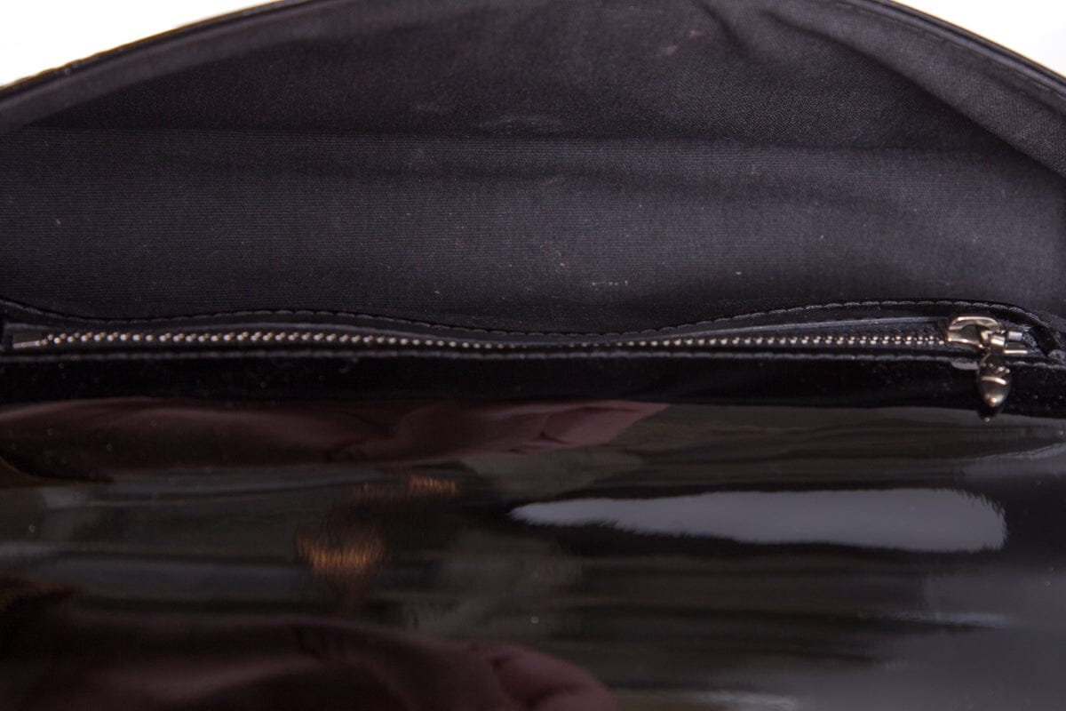 Louis Vuitton Sobe Black Patent Epi Leather Clutch