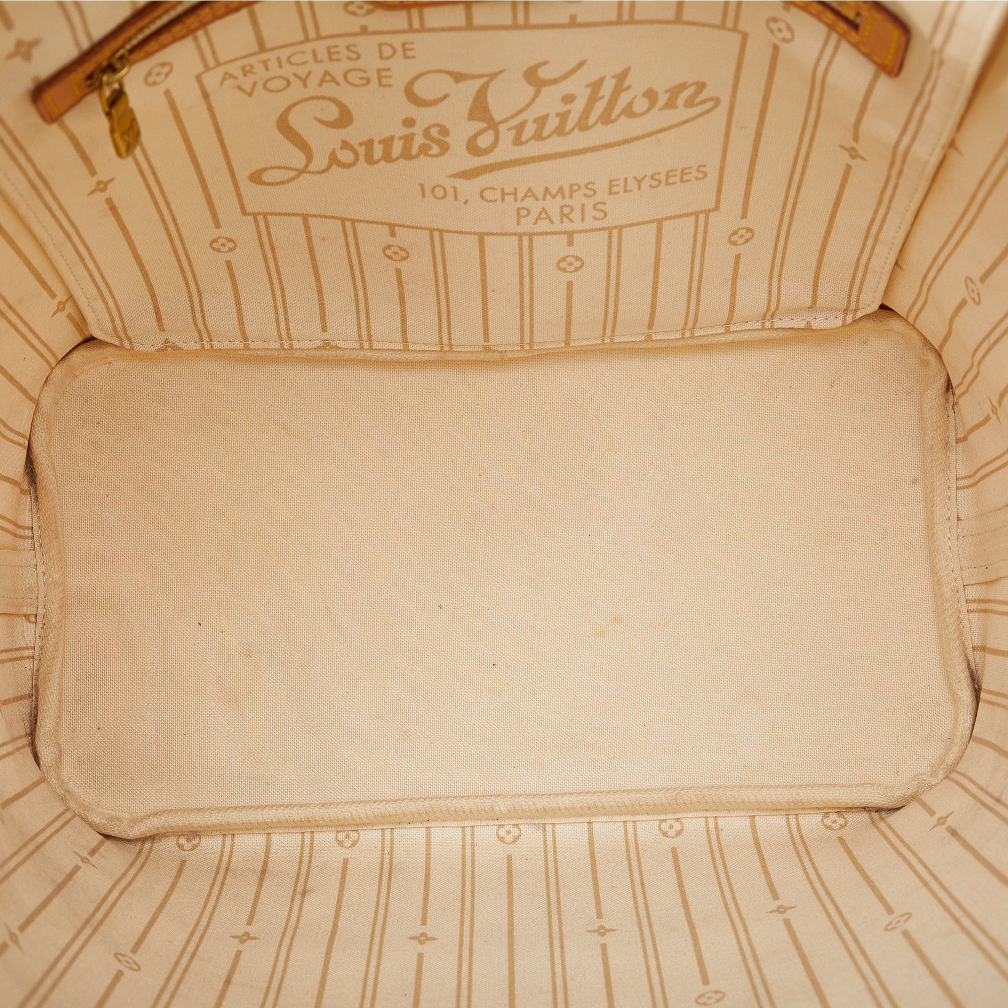 White Louis Vuitton Damier Azur Neverfull MM Tote Bag