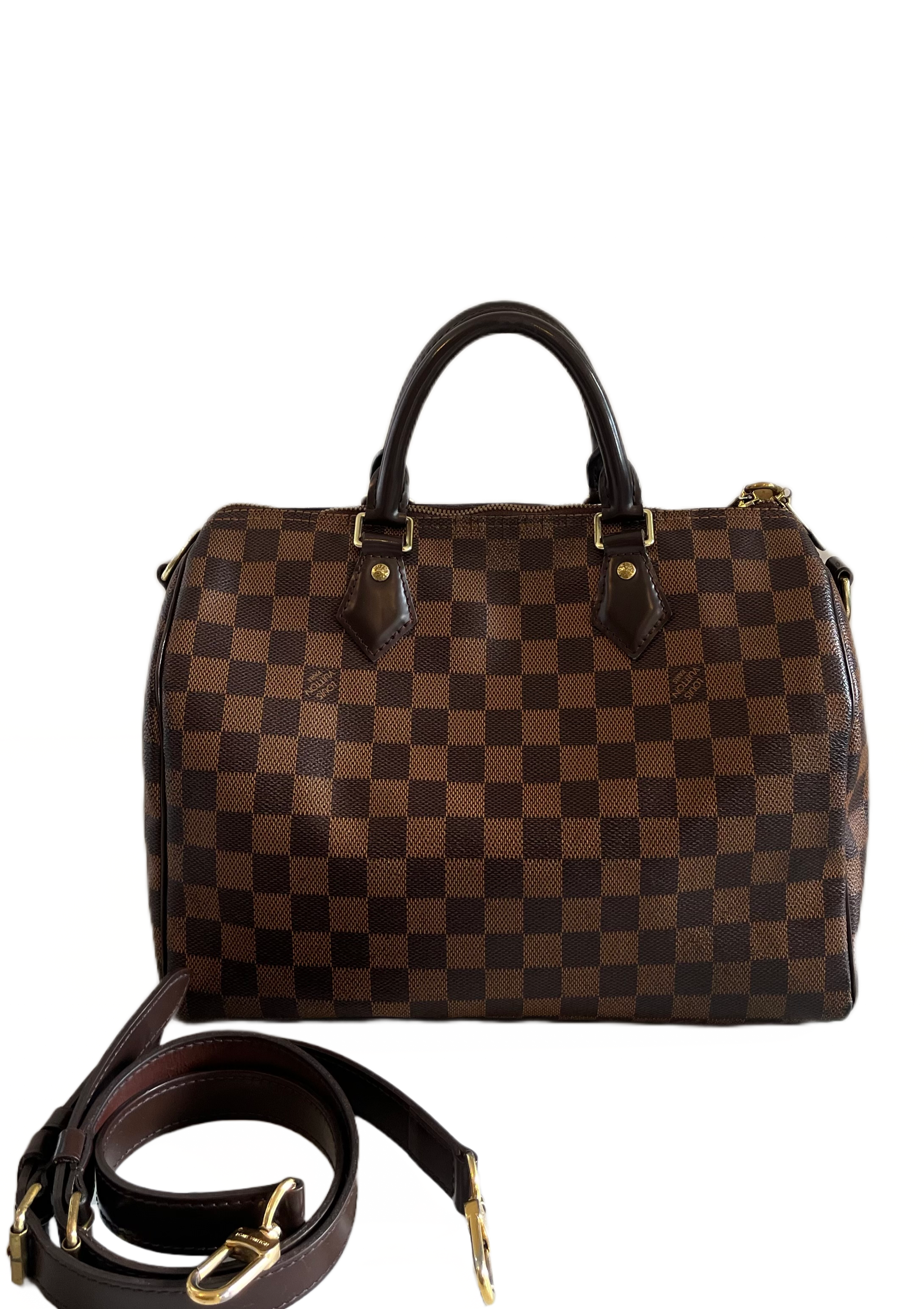 Louis Vuitton Speedy 30 Bandouliere, Damier Ebene