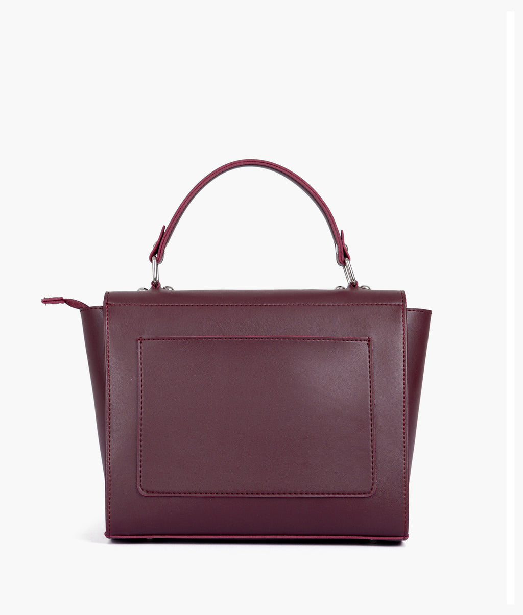 Burgundy mini messenger bag