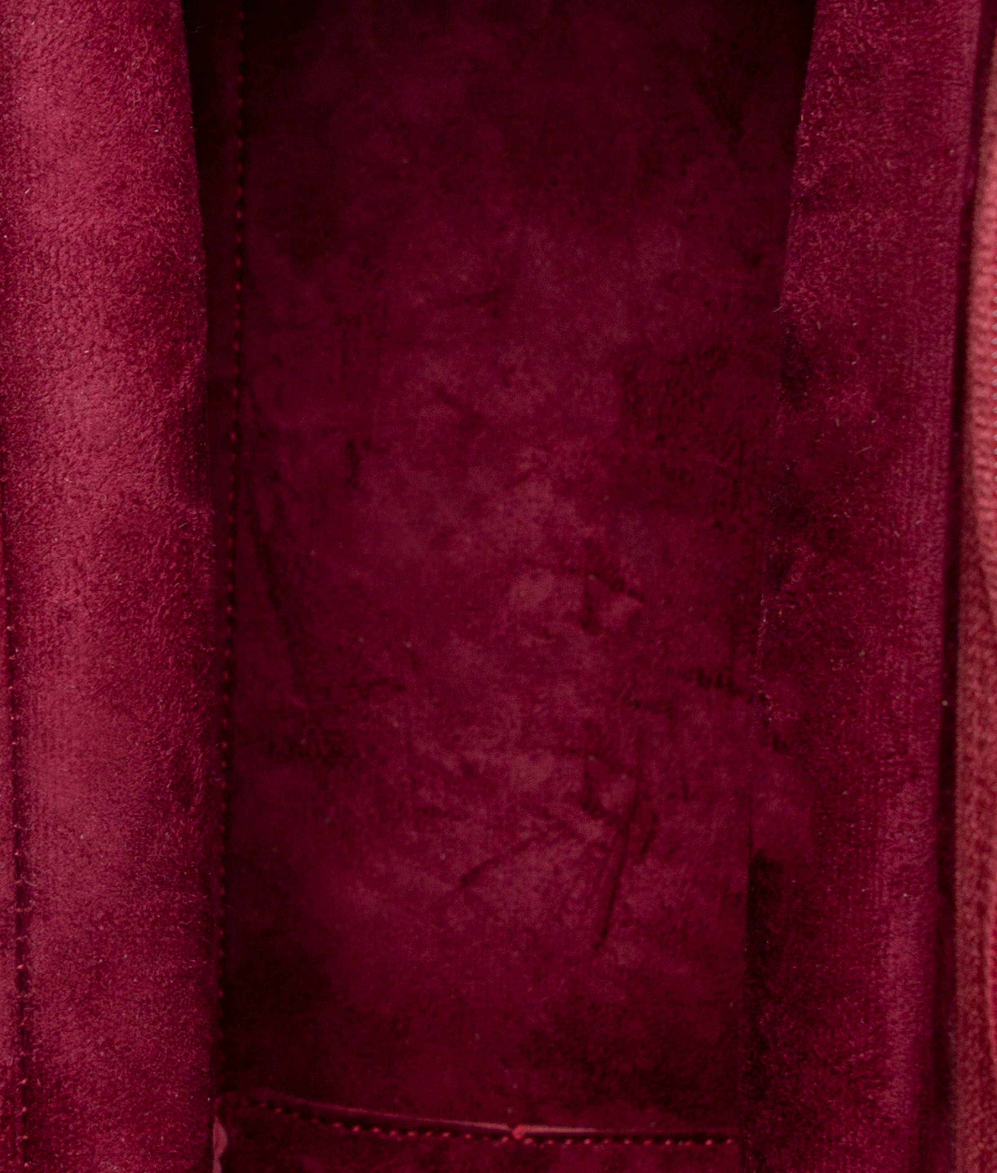 Burgundy mini messenger bag