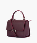Burgundy mini messenger bag