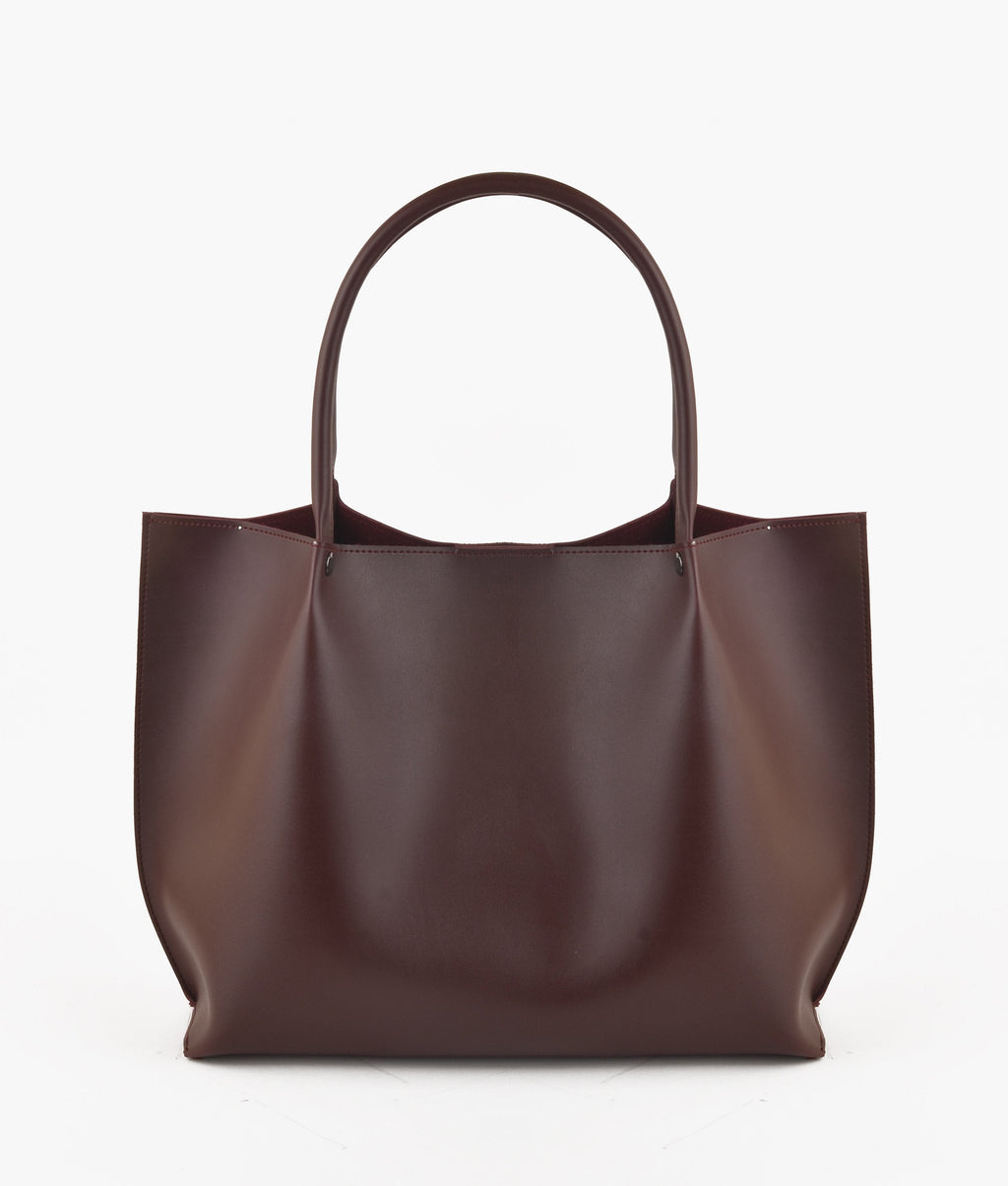 Burgundy tote bag