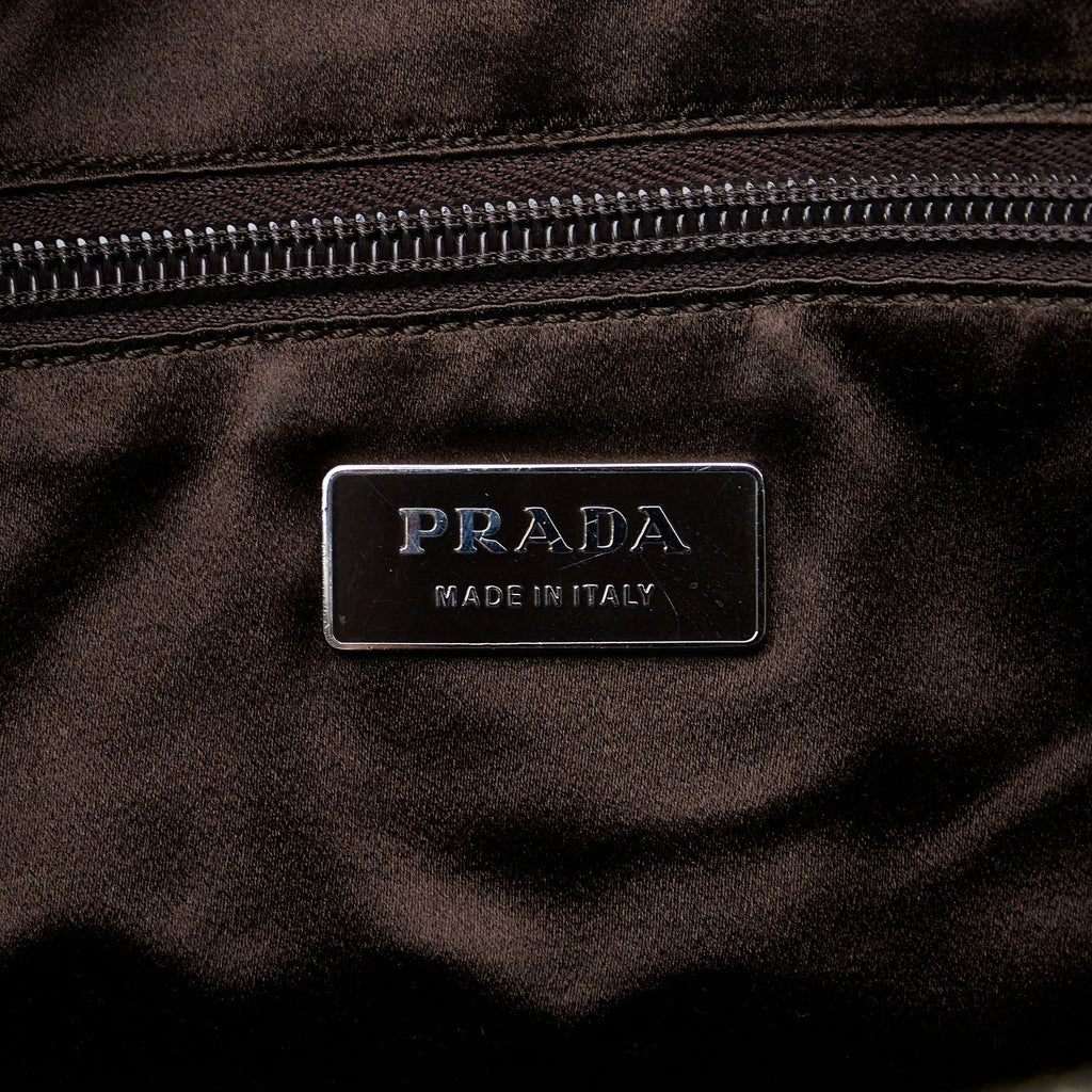 PRADA Canapa Bauletto Handbag