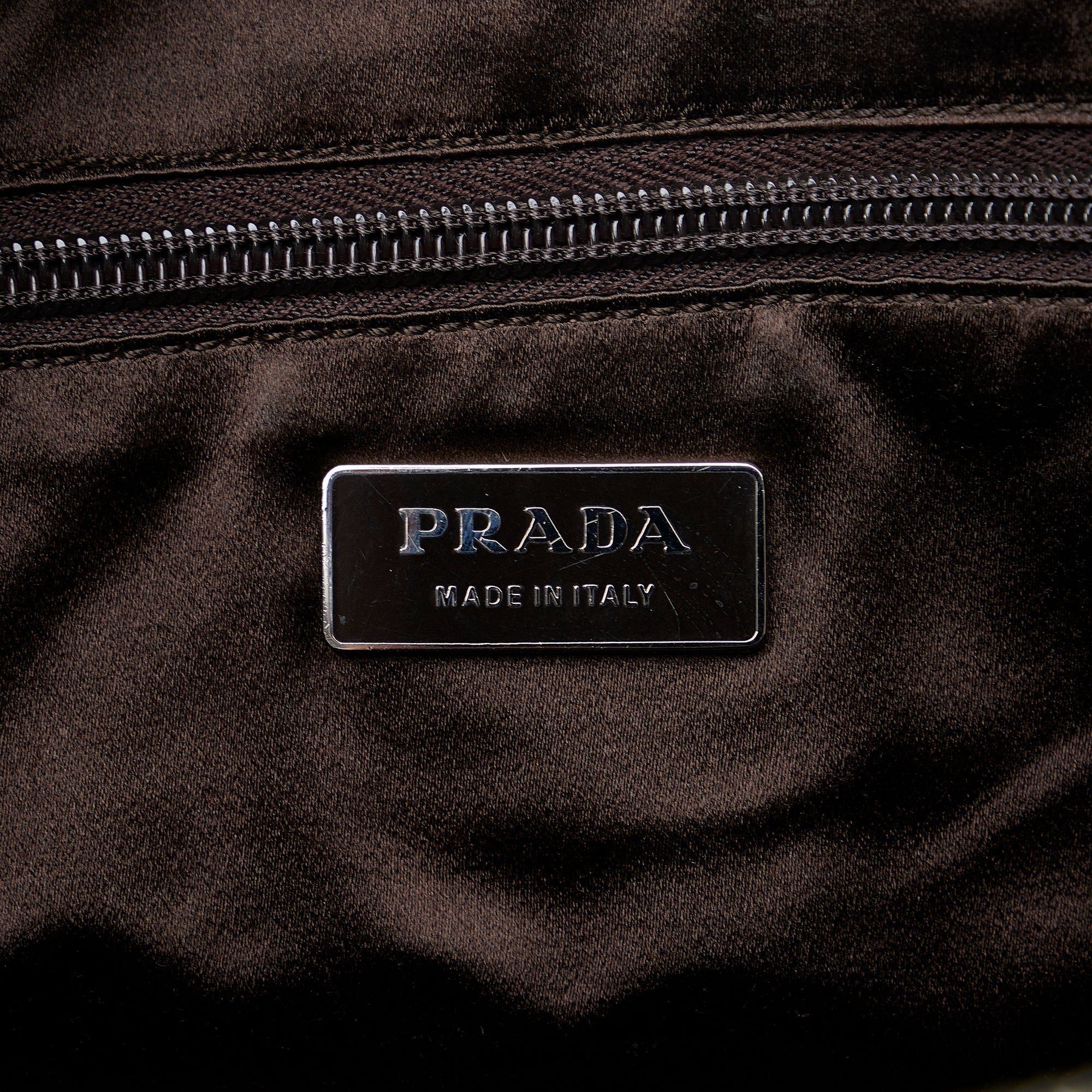PRADA Canapa Bauletto Handbag