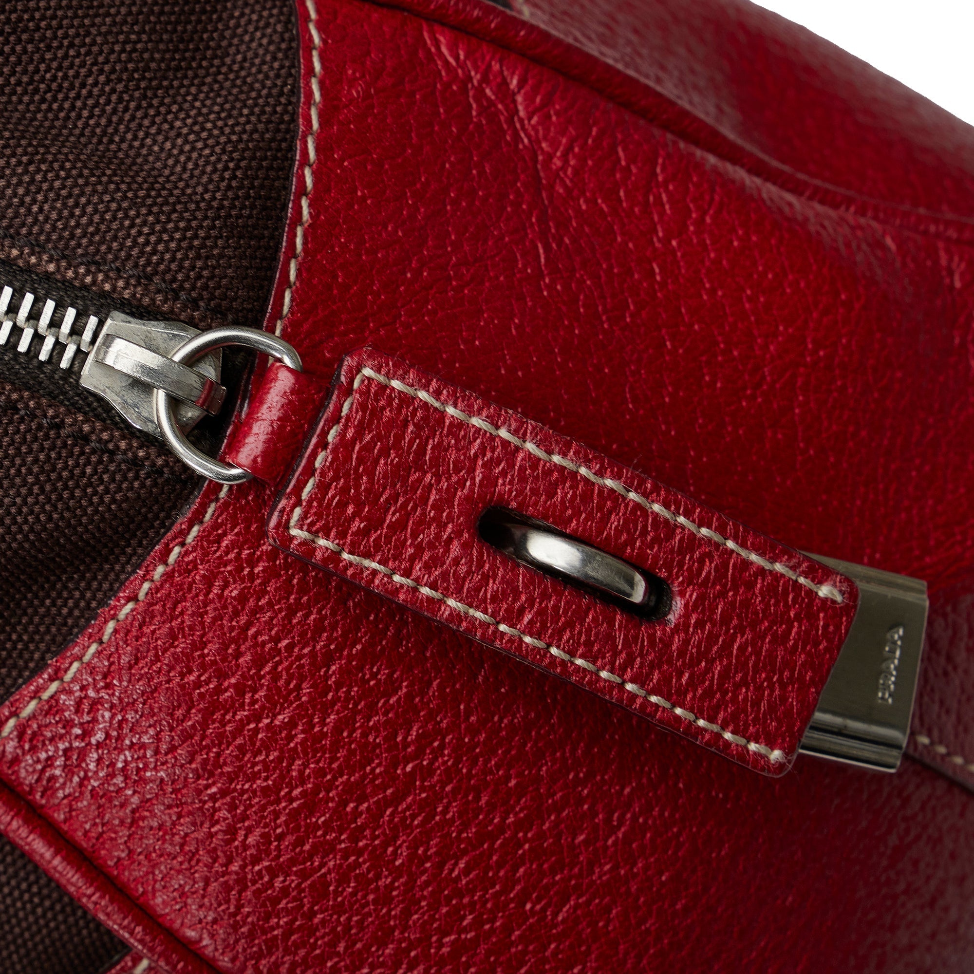 PRADA Canapa Bauletto Handbag