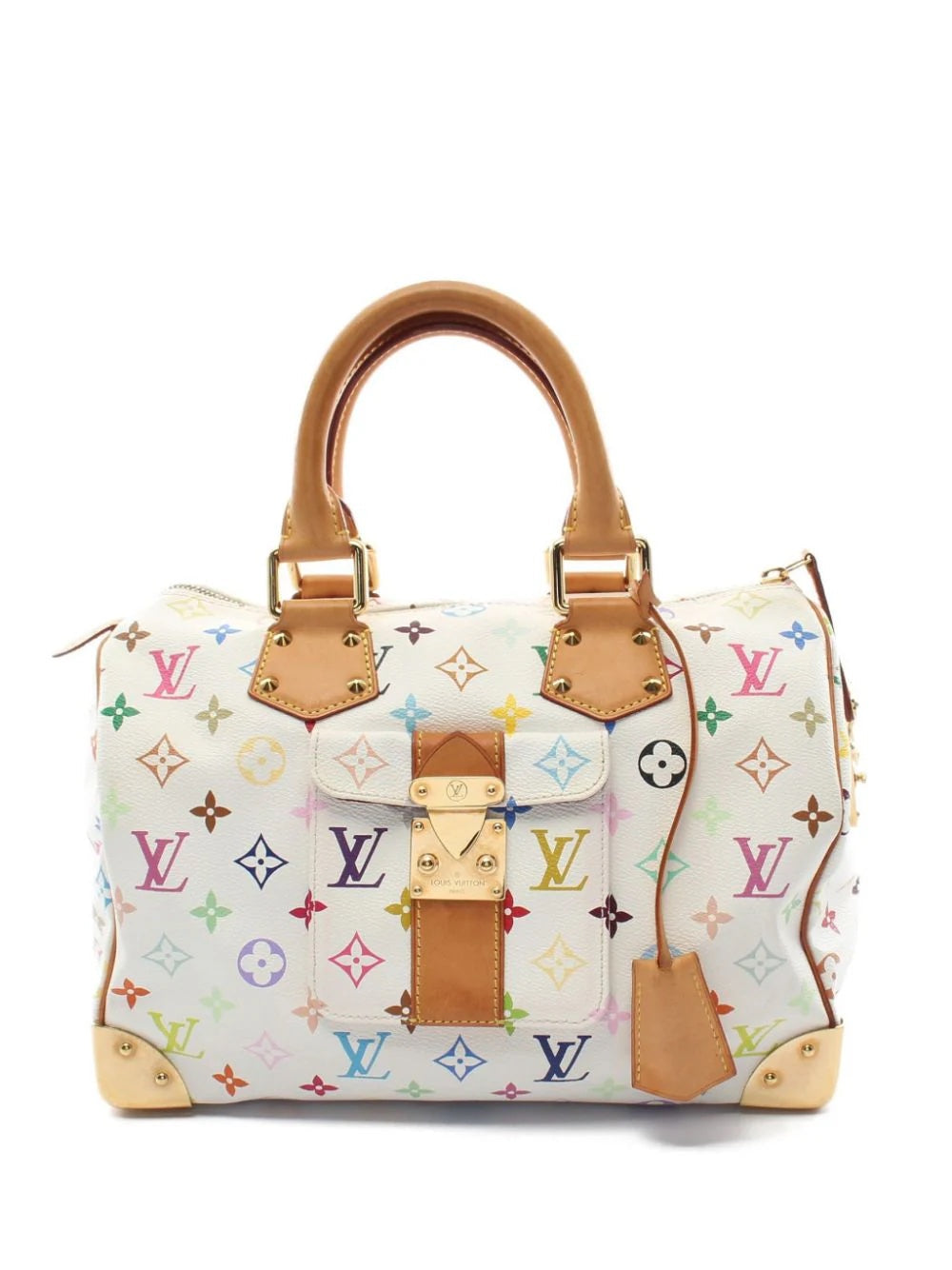 LOUIS VUITTON X TAKASHI MURAKAMI MULTICOLOR MONOGRAM LIMITED EDITION SPEEDY 30 HANDBAG