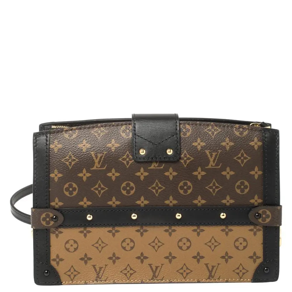 LOUIS VUITTON REVERSE MONOGRAM TRUNK CLUTCH BAG