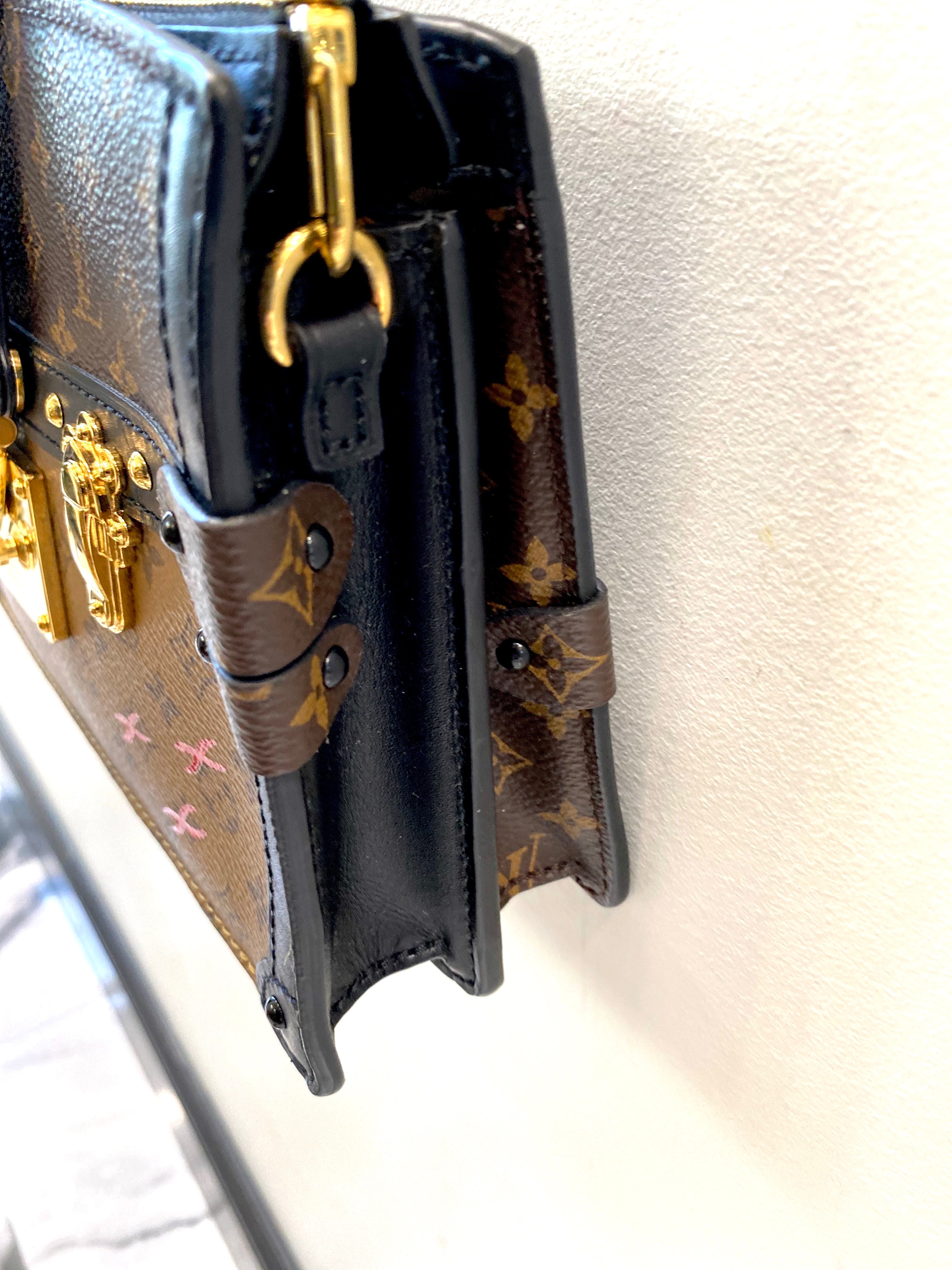 LOUIS VUITTON REVERSE MONOGRAM TRUNK CLUTCH BAG