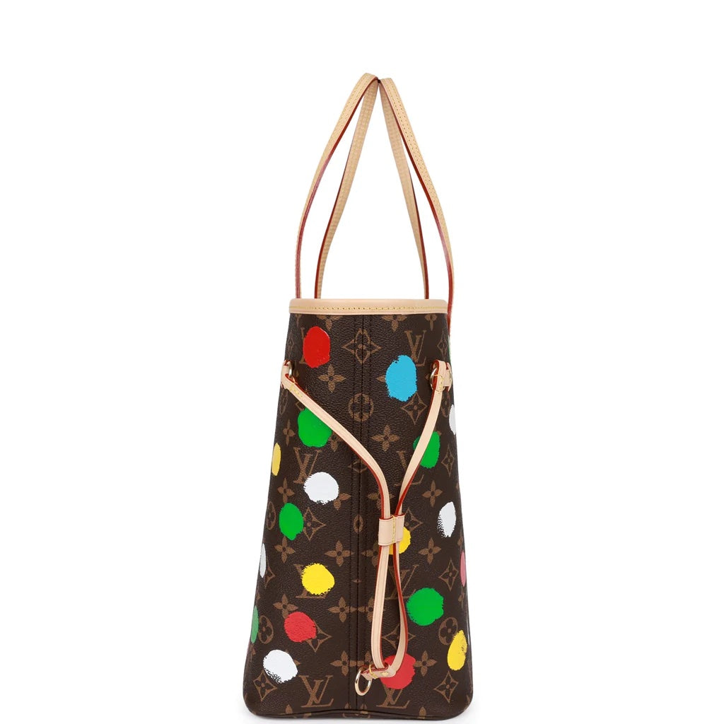 LOUIS VUITTON X YAYOI KUSAMA MONOGRAM NEVERFULL MM TOTE BAG