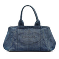 Prada Canapa Logo Denim Tote (SHG-lzCeX7)