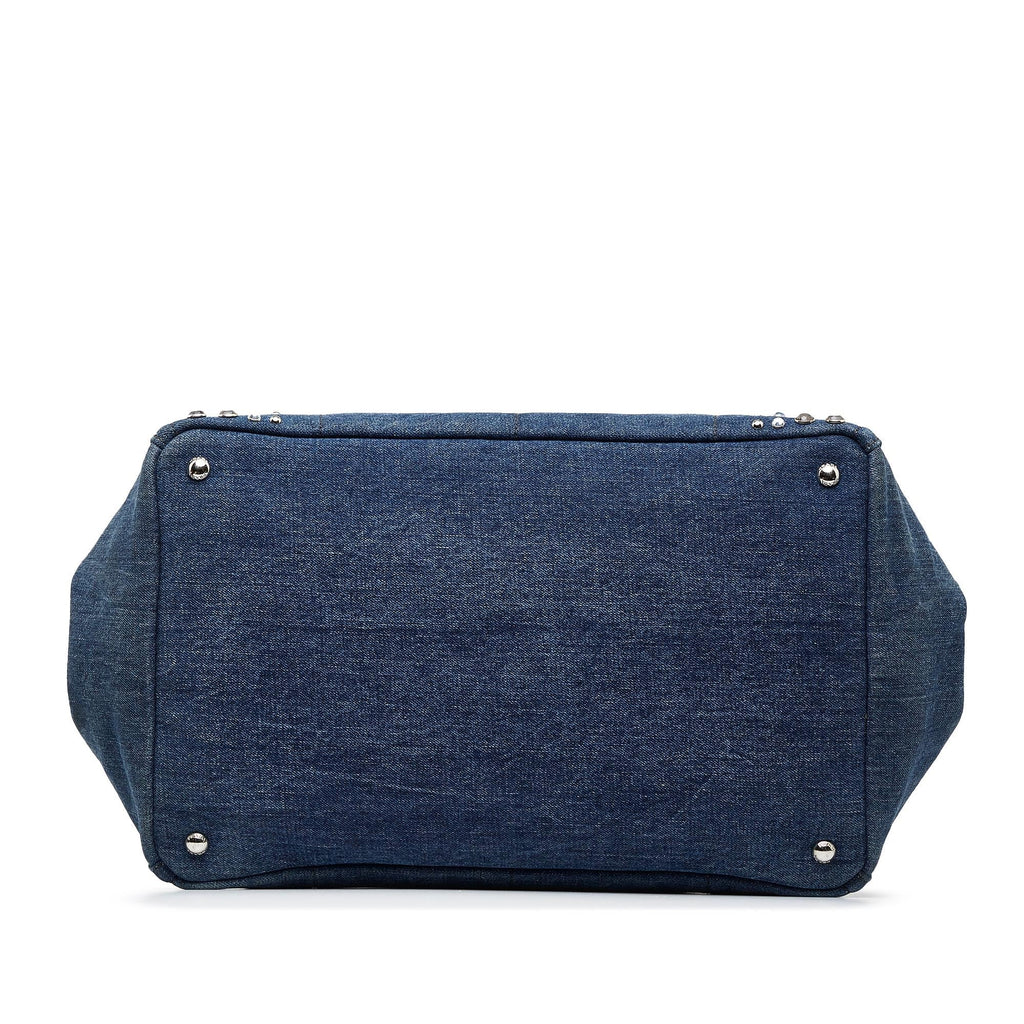 Prada Canapa Studded Handbag (SHG-VPGSgu)