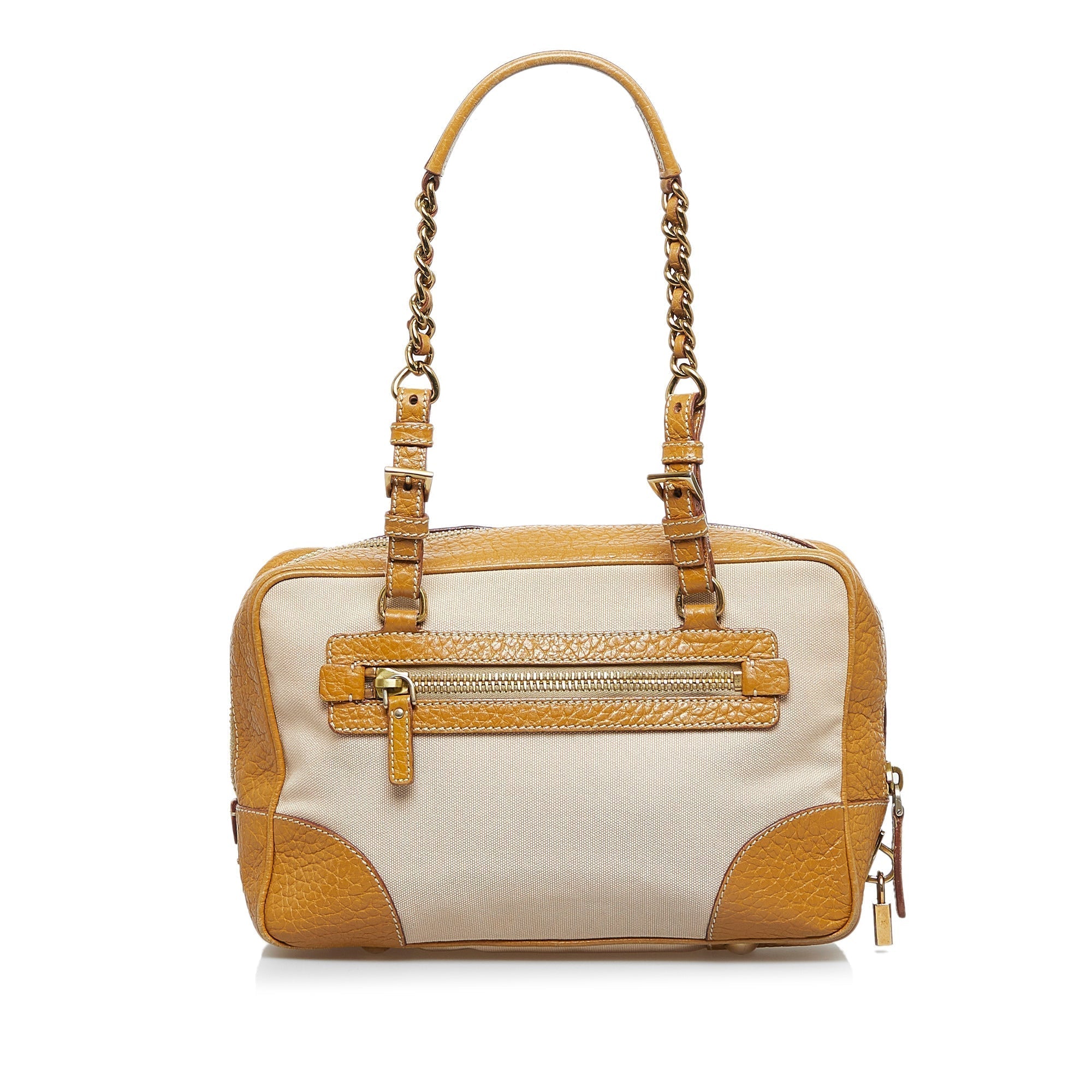 PRADA Canapa Shoulder Bag