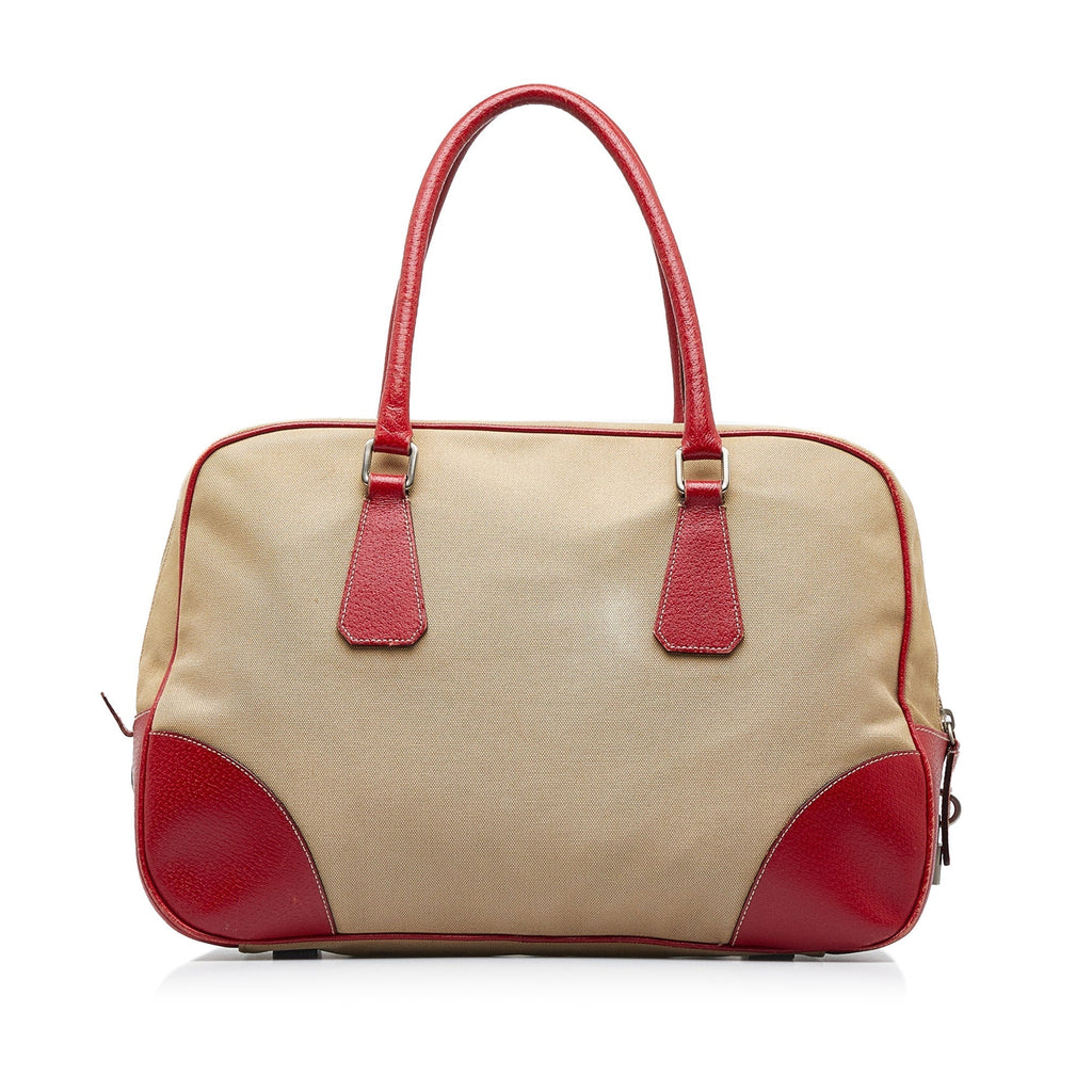 PRADA Canapa Bauletto Handbag