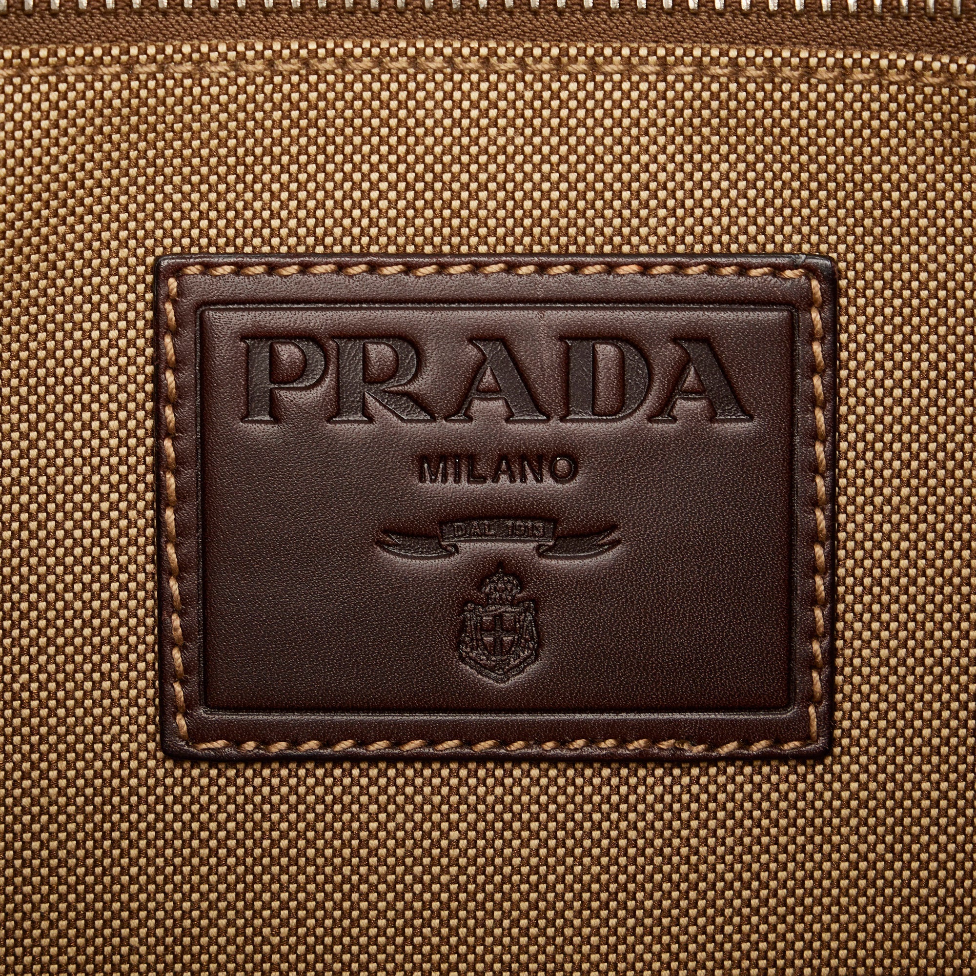 PRADA Canapa Logo Tote Bag