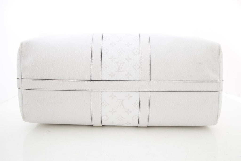 Louis Vuitton White Travel Duffle