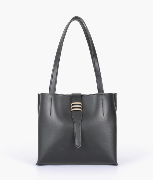 Black mini tote bag