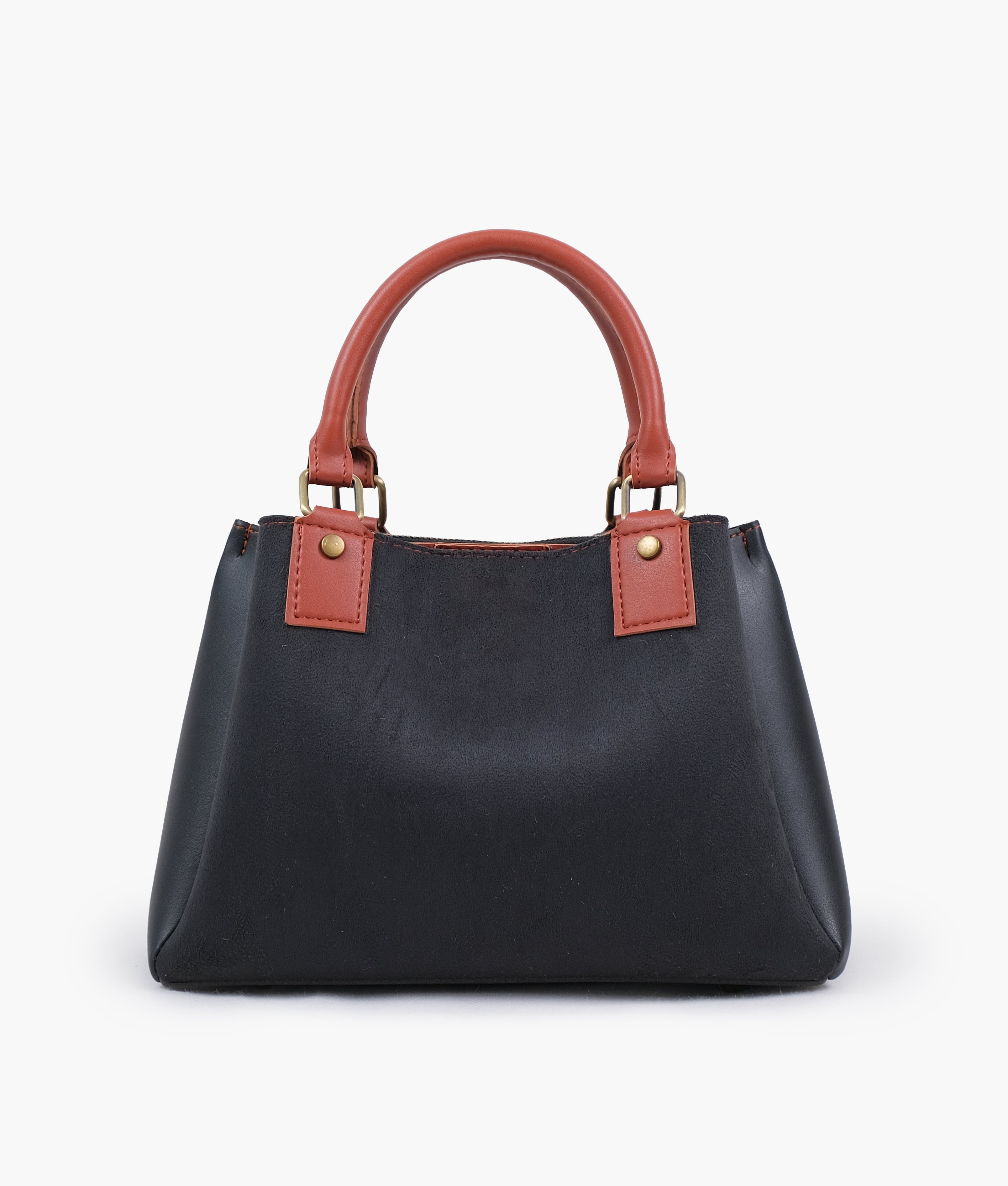 Black suede mini bag