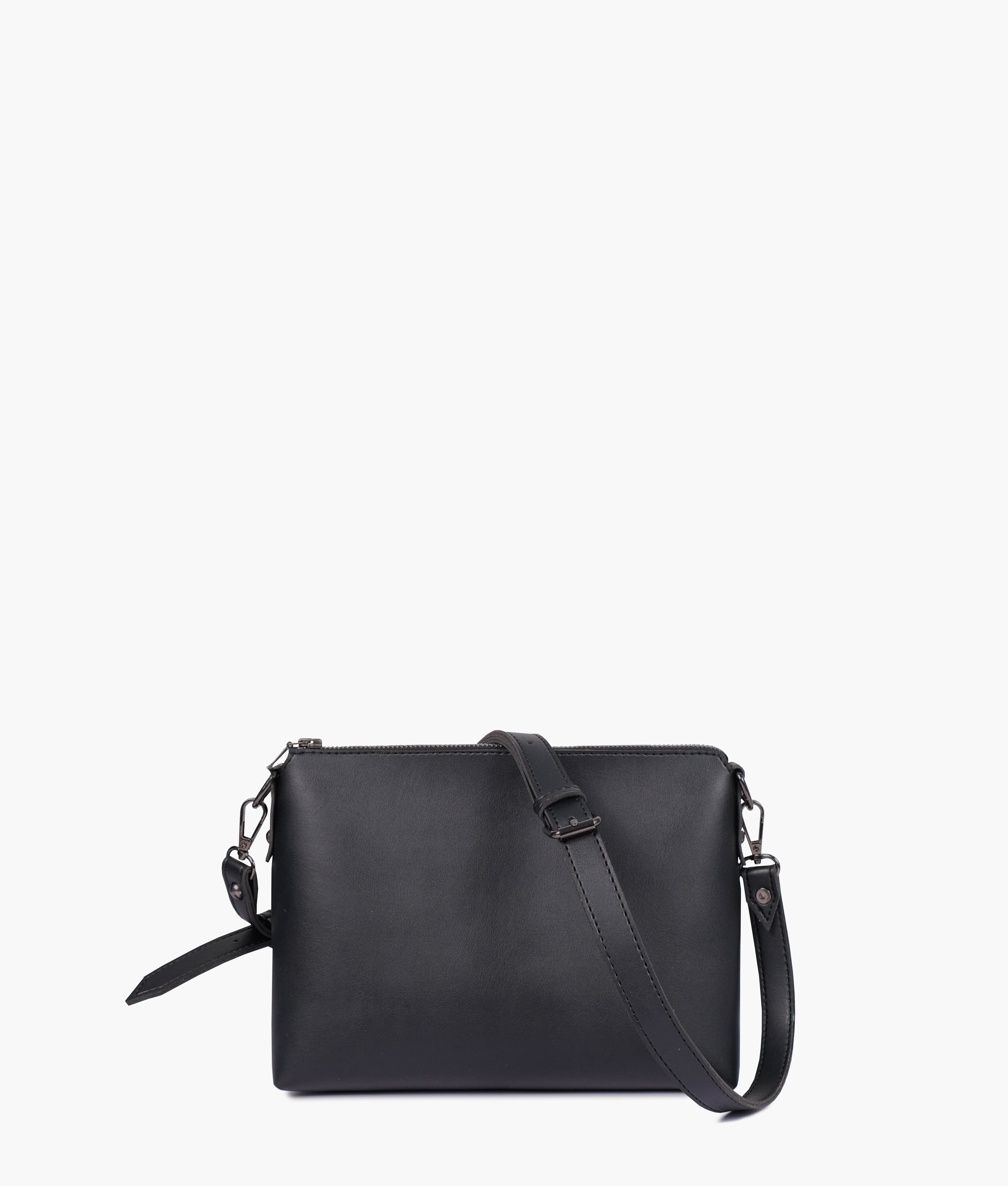 Black two-piece floral tote