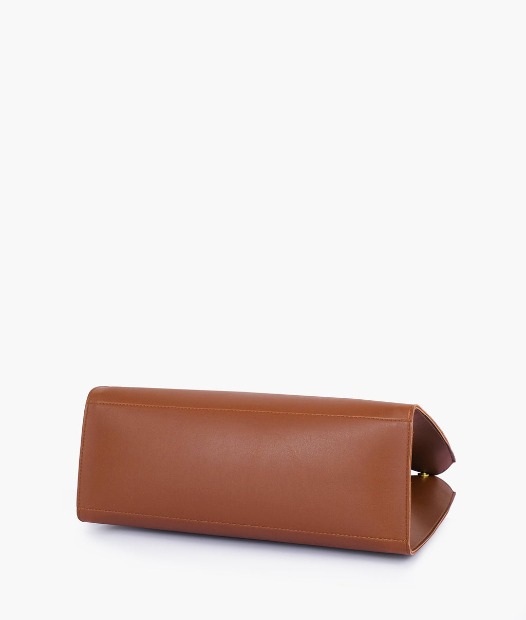 Brown signature tote bag