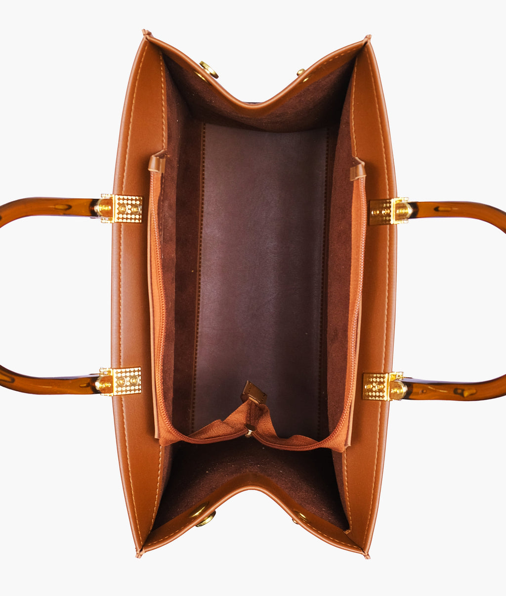 Brown signature tote bag