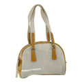 PRADA  Sports Shoulder Bag Patent Leather Silver  cl293