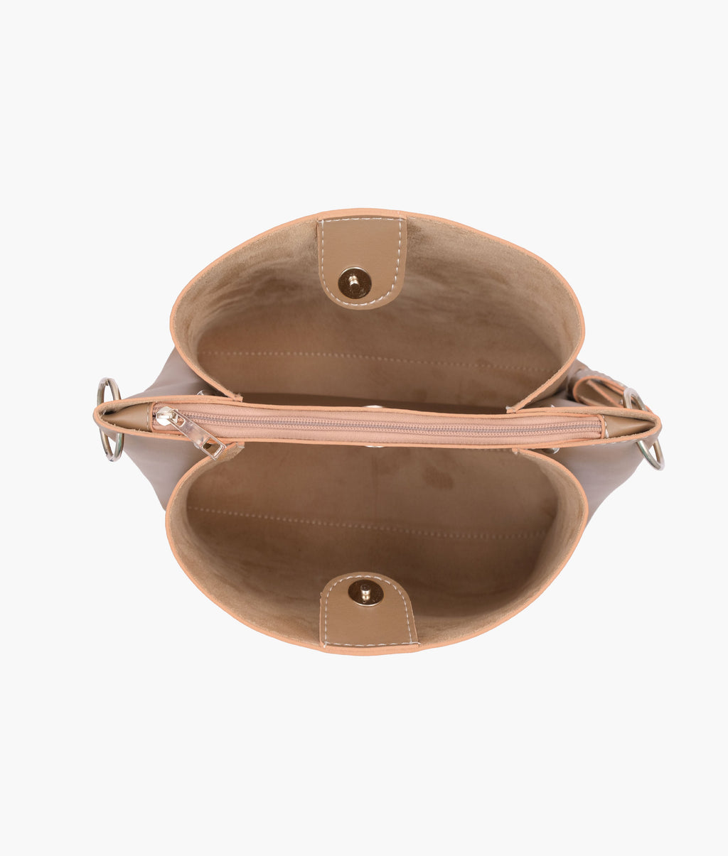 Coffee handbag with braided handle