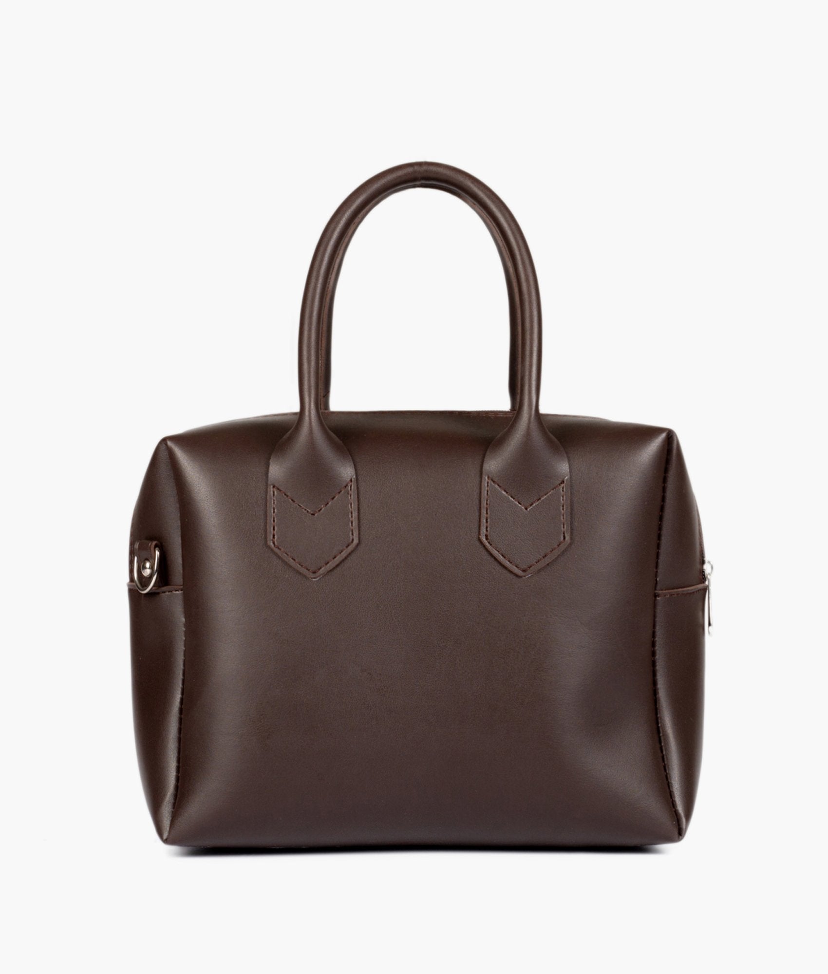 Dark brown mini bowling bag