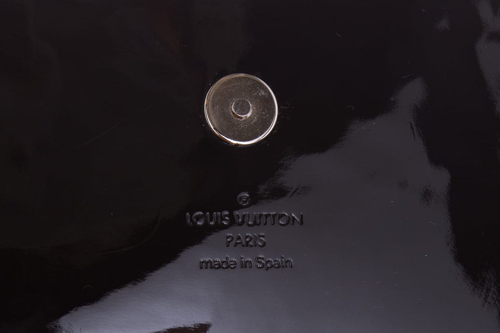 Louis Vuitton Sobe Black Patent Epi Leather Clutch