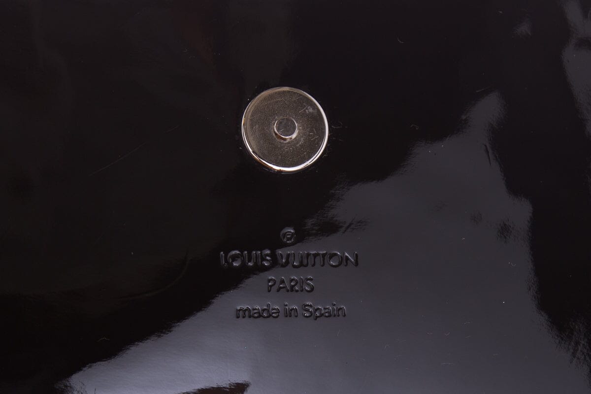 Louis Vuitton Sobe Black Patent Epi Leather Clutch