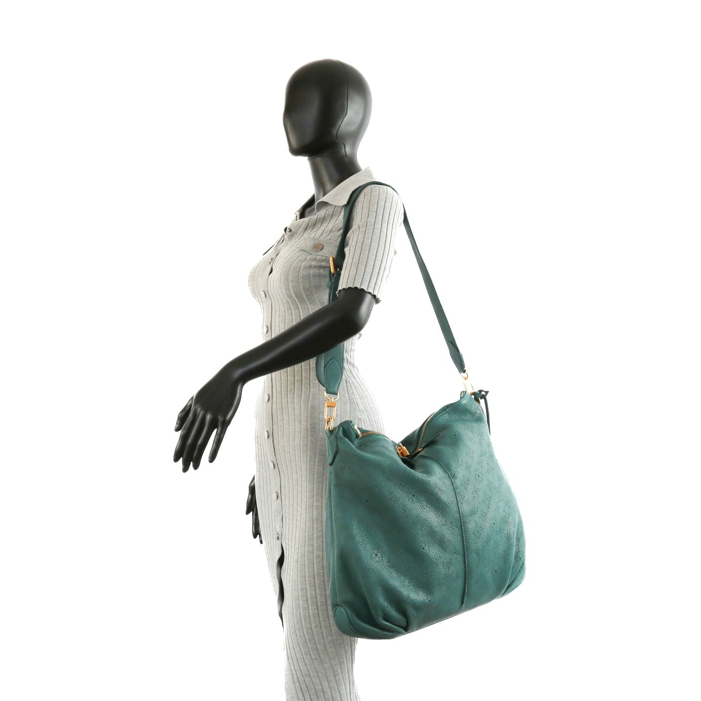 LOUIS VUITTON Selene MM Monogram Mahina Aqua