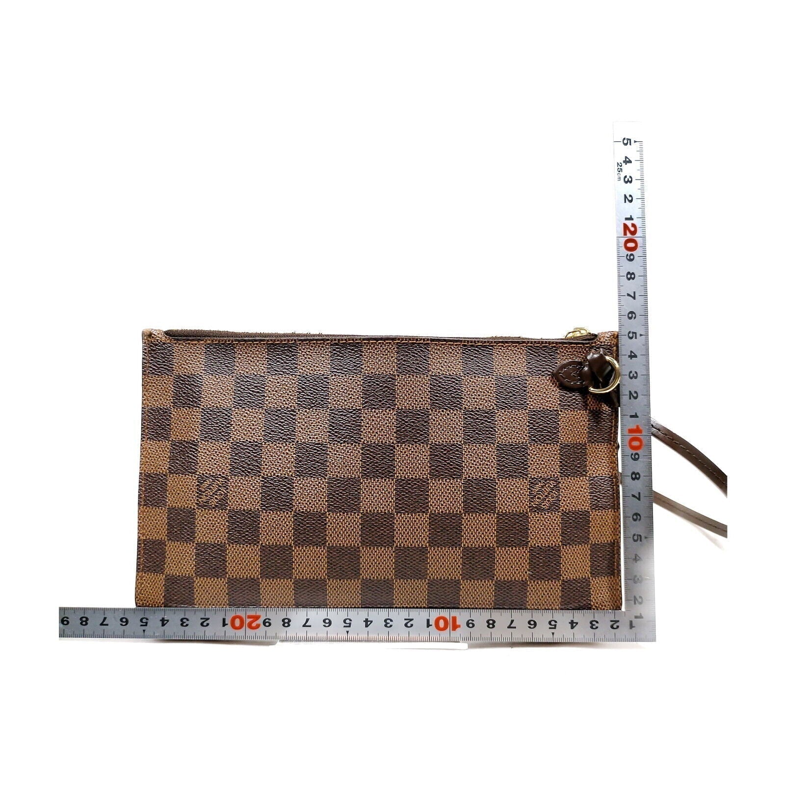 Louis Vuitton Neverfull Damier Ebene Wristlet Pouch/Clutch Bag