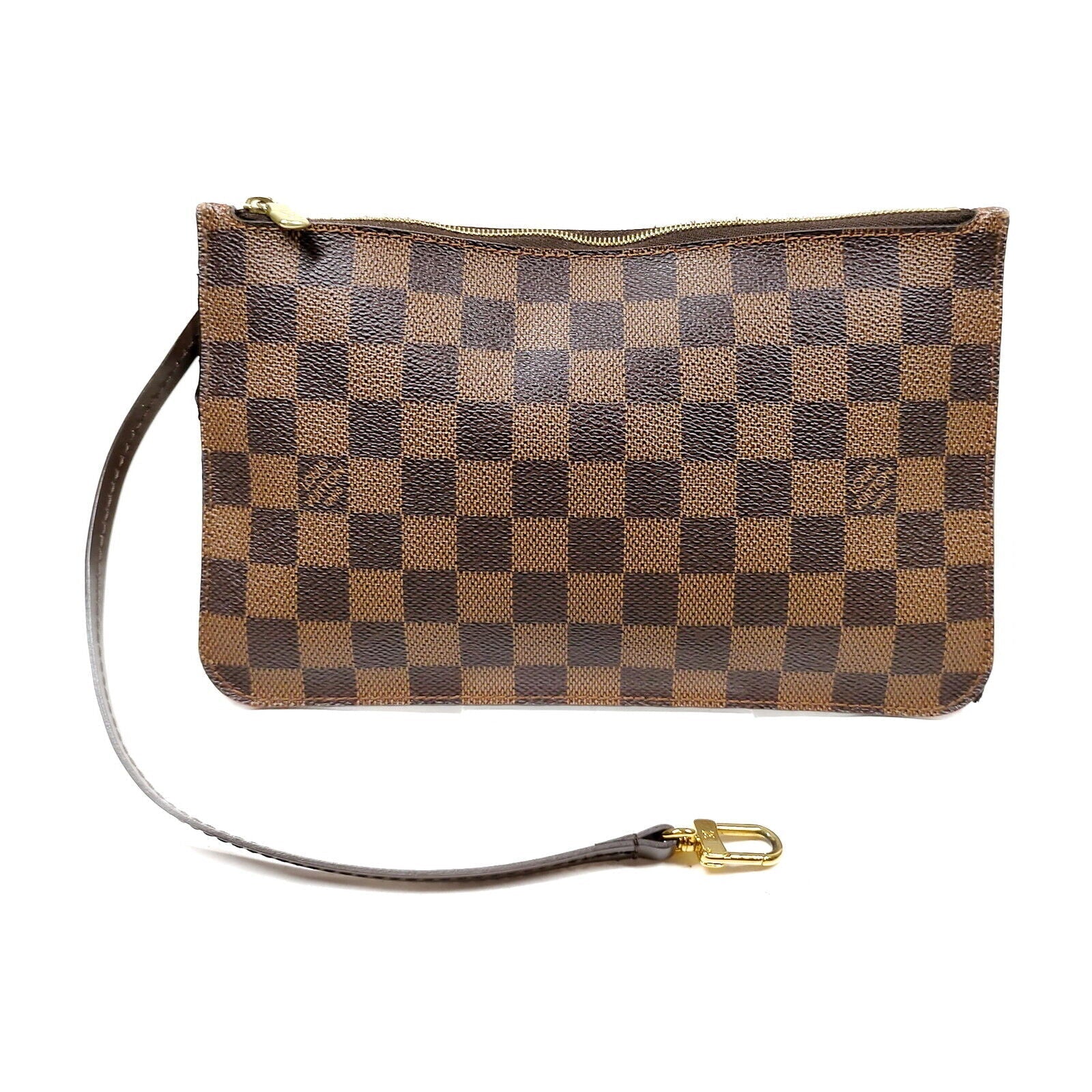 Louis Vuitton Neverfull Damier Ebene Wristlet Pouch/Clutch Bag
