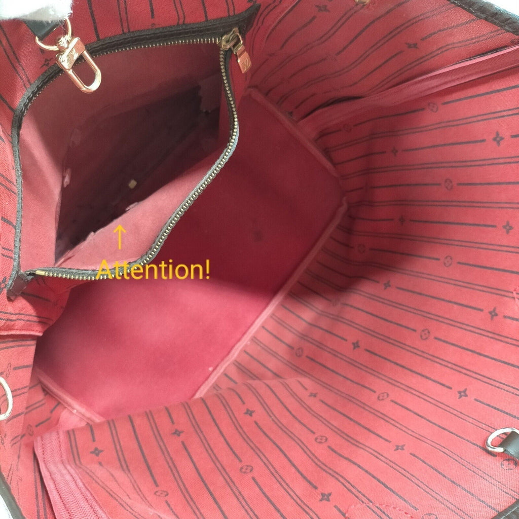 Louis Vuitton Neverfull MM Brown Damier Tote Bag