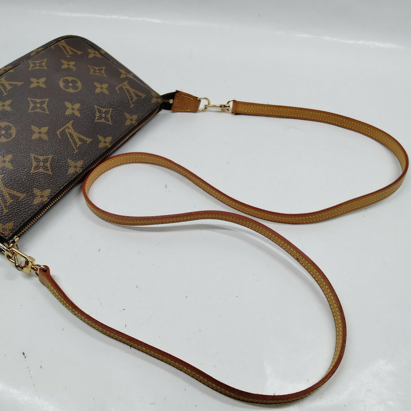 Louis Vuitton Pochette Accessoires Browns Monogram Hand Bag
