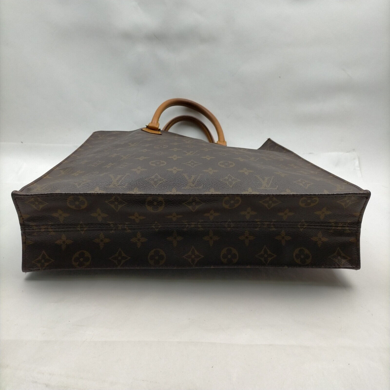 Louis Vuitton Sac Plat Browns Monogram Hand Bag