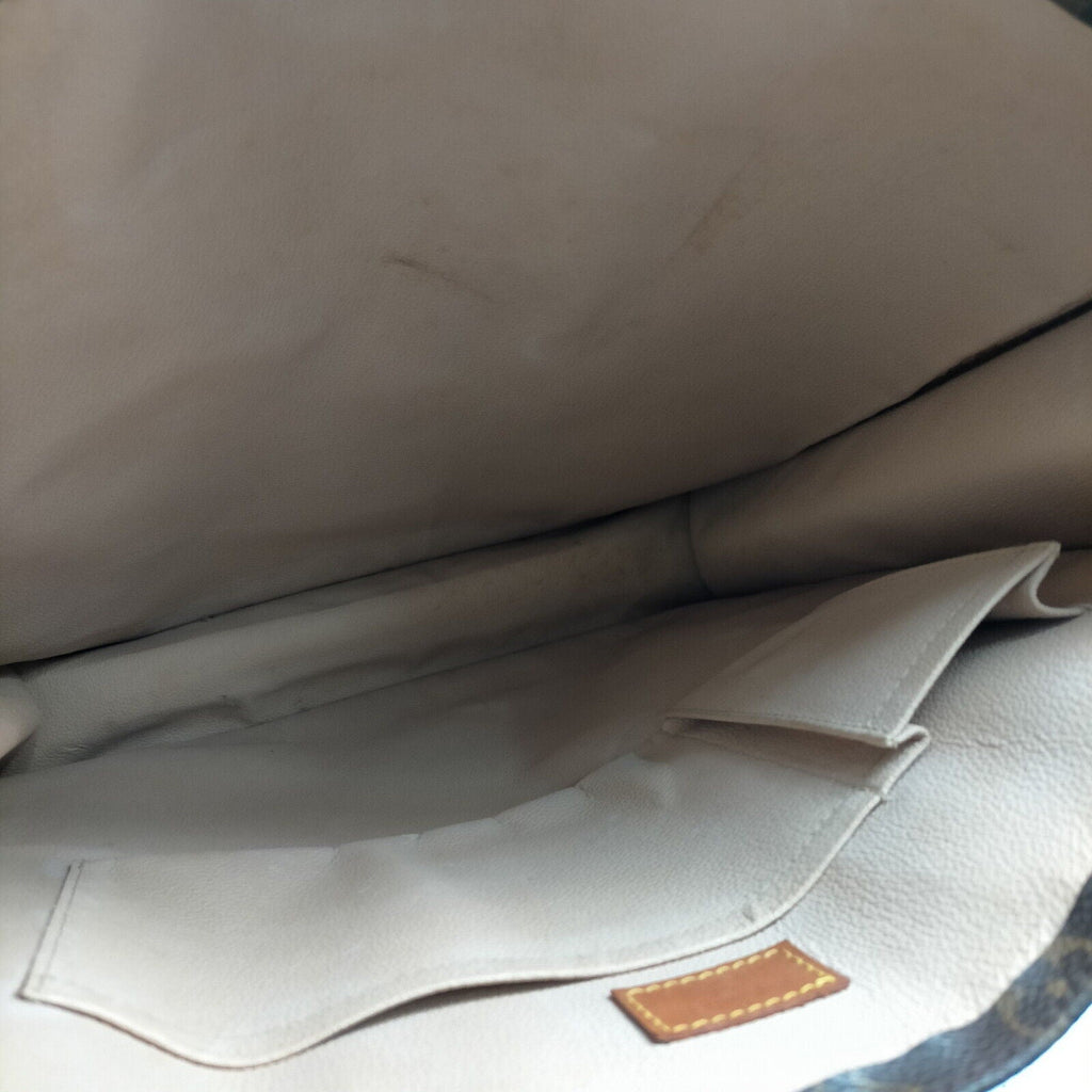 Louis Vuitton Sac Plat Browns Monogram Hand Bag