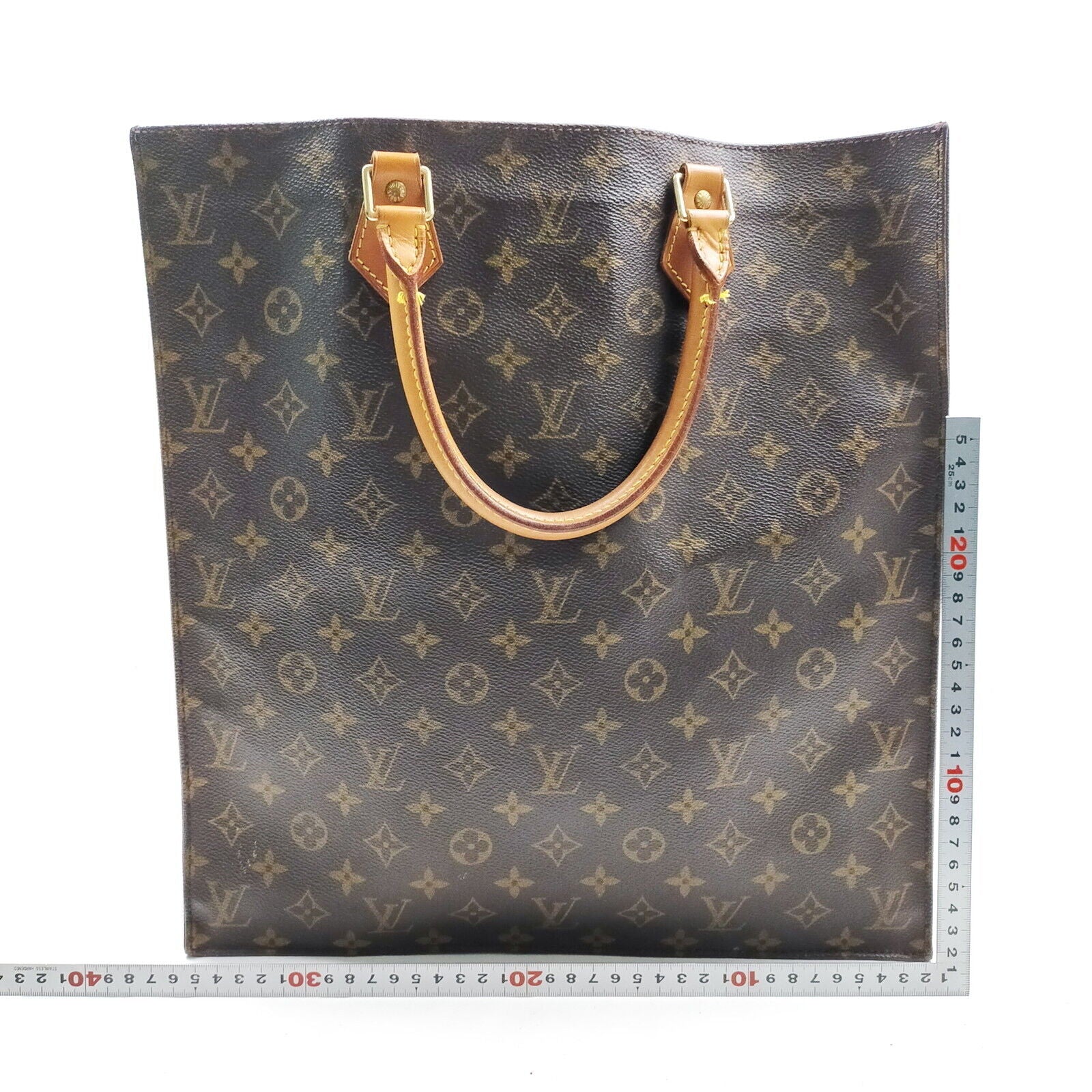 Louis Vuitton Sac Plat Browns Monogram Hand Bag