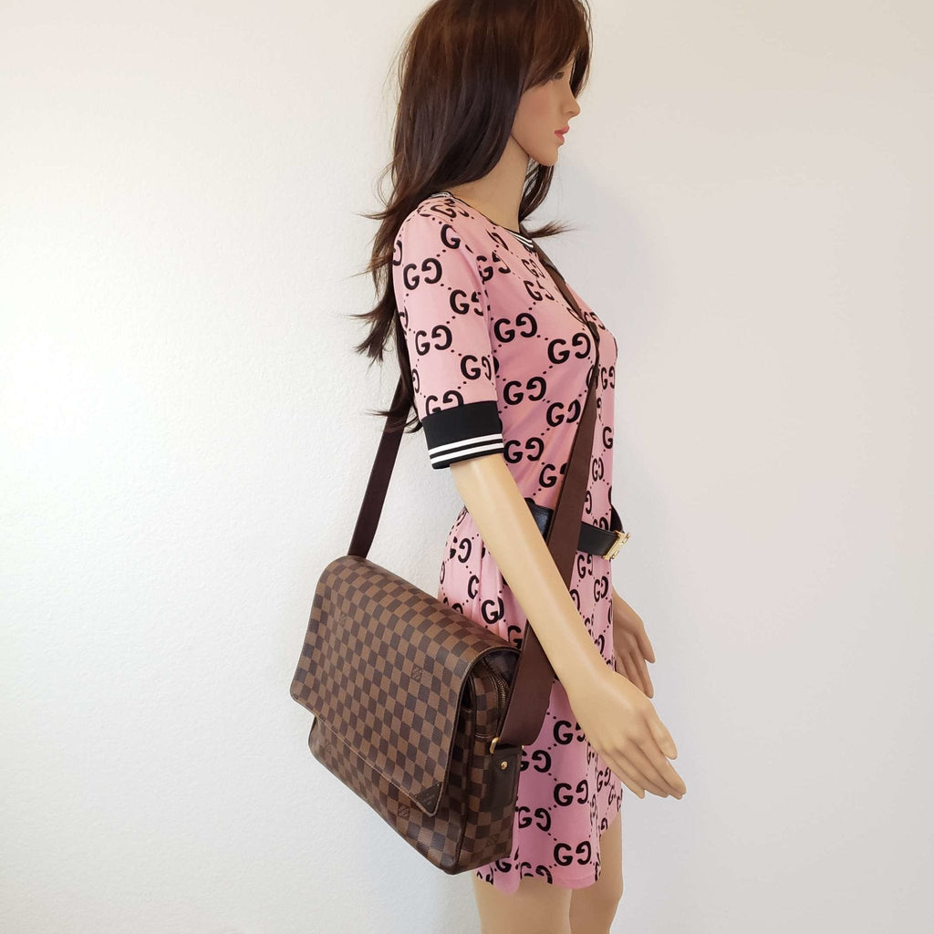 Louis Vuitton Shelton Damier Ebene Crossbody Bag