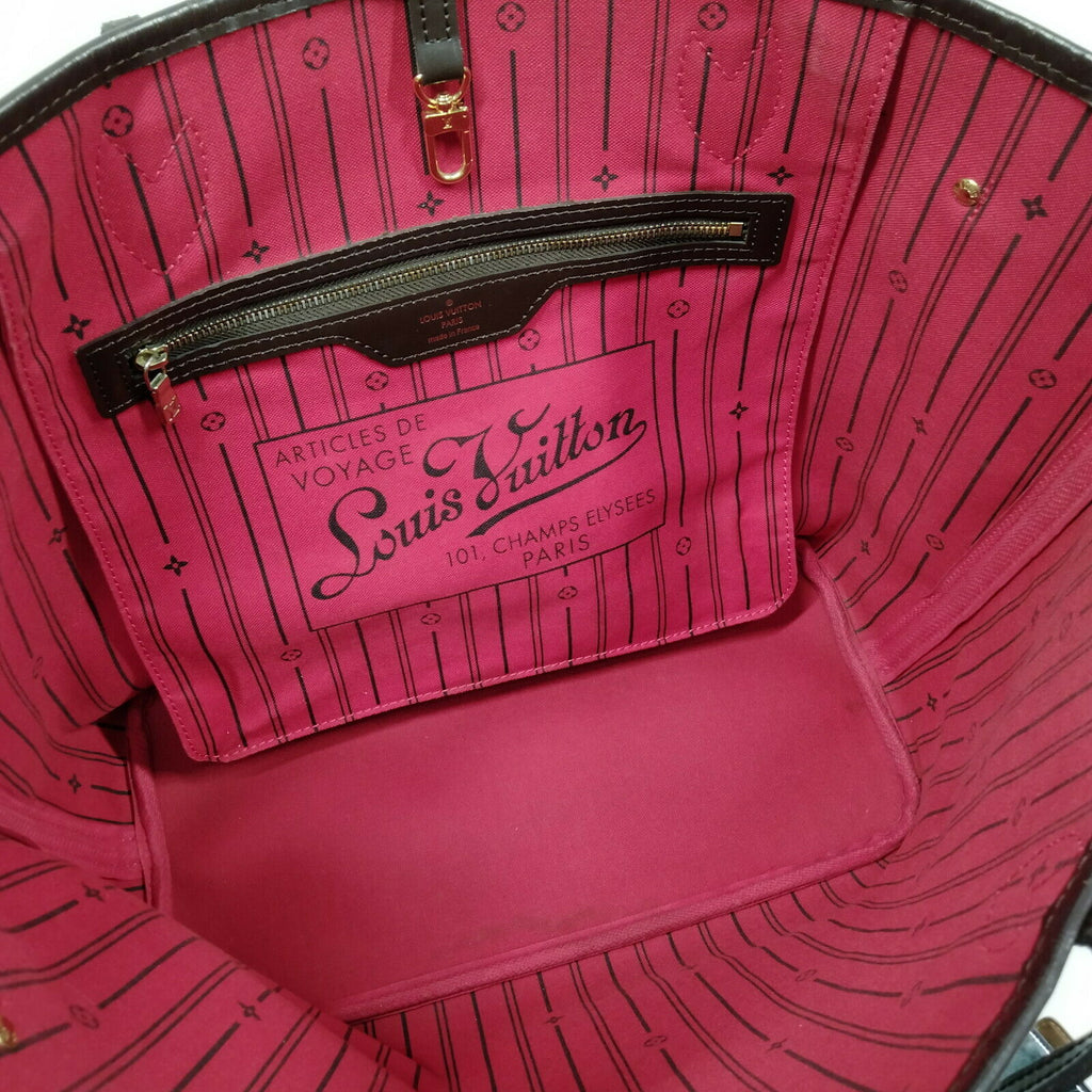 Louis Vuitton Neverfull MM Damier Ebene Tote Bag