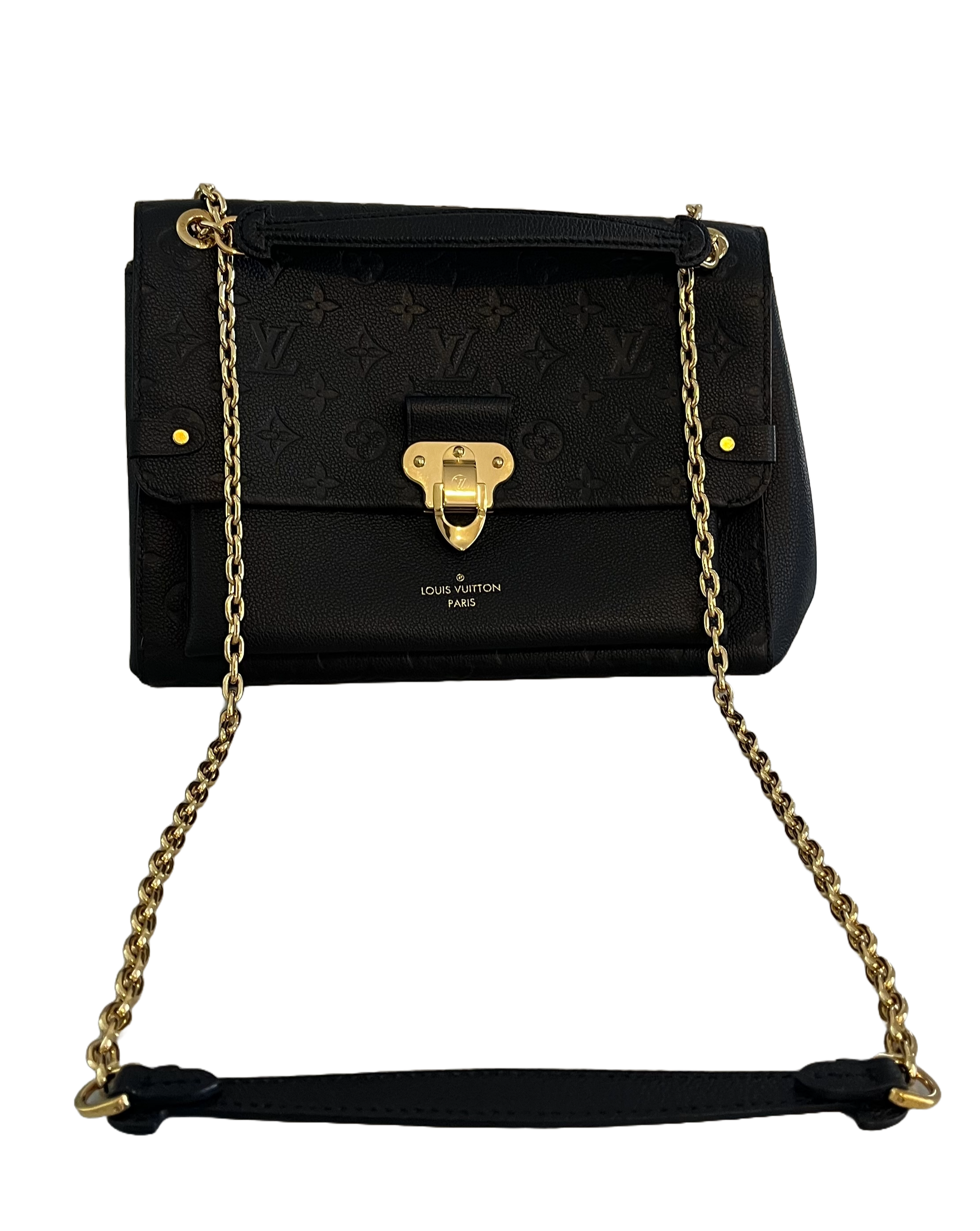 Louis Vuitton Vavin MM, Black Empreinte Leather