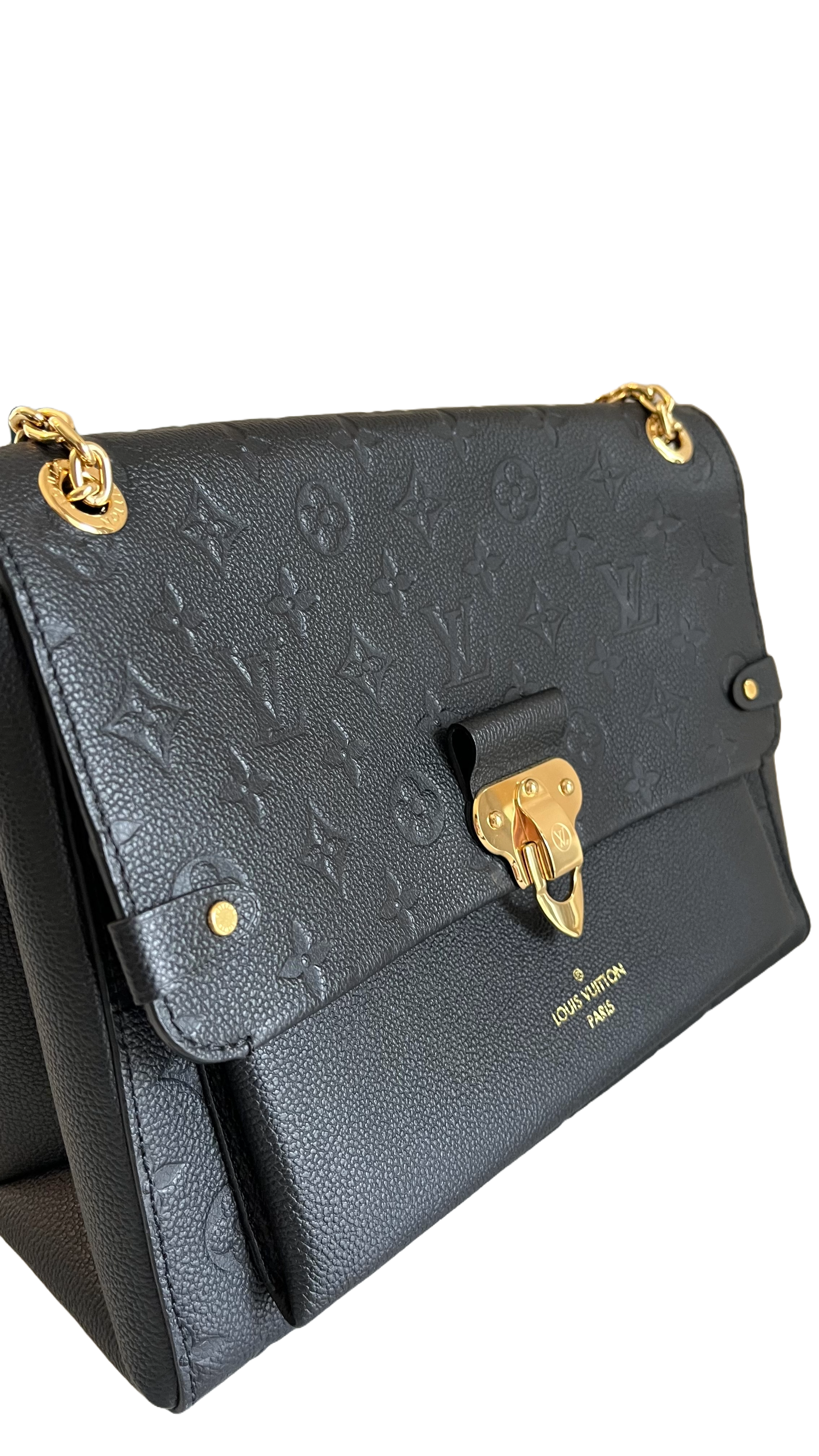 Louis Vuitton Vavin MM, Black Empreinte Leather